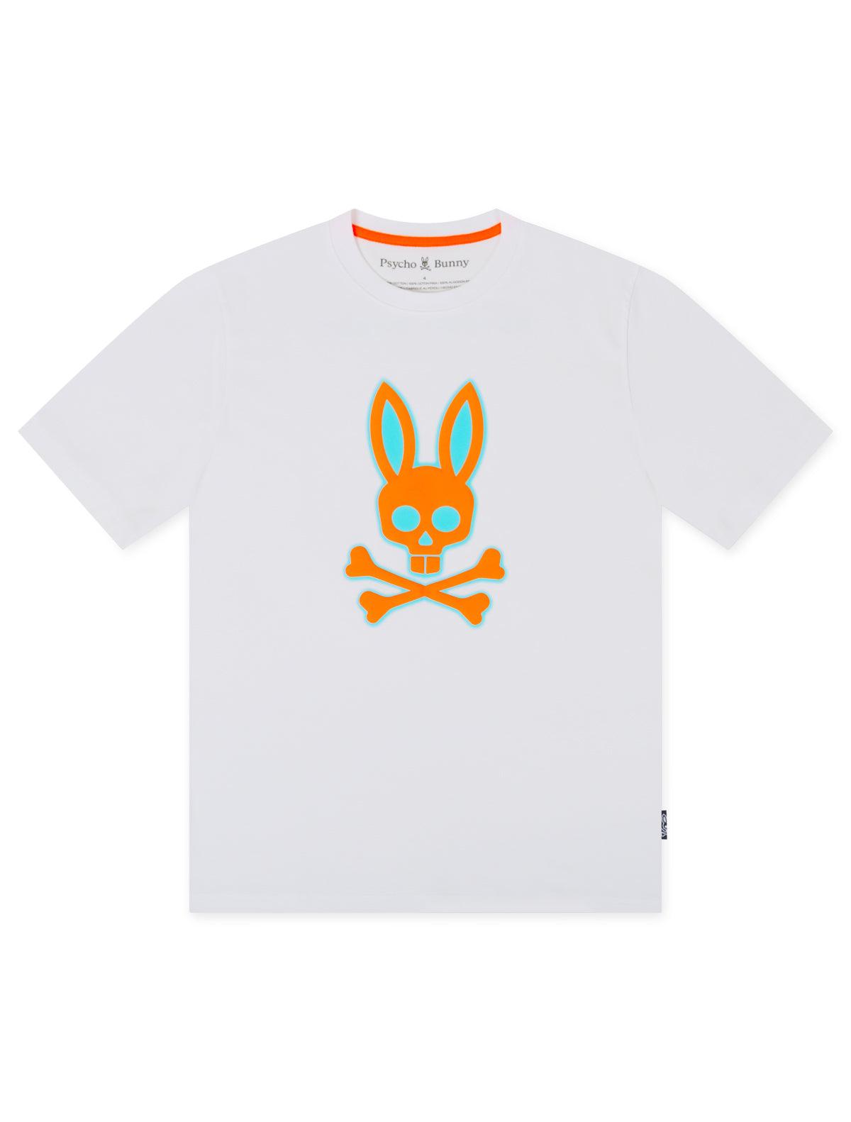 Psycho Bunny Wellington Graphic Tee - White by Denim Exchange