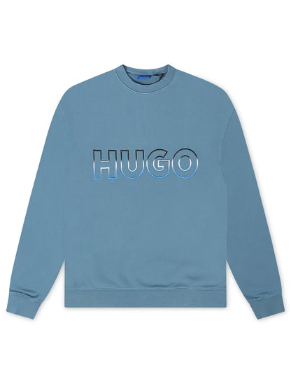 Hugo Nogocrew Crewneck - Blue by Denim Exchange