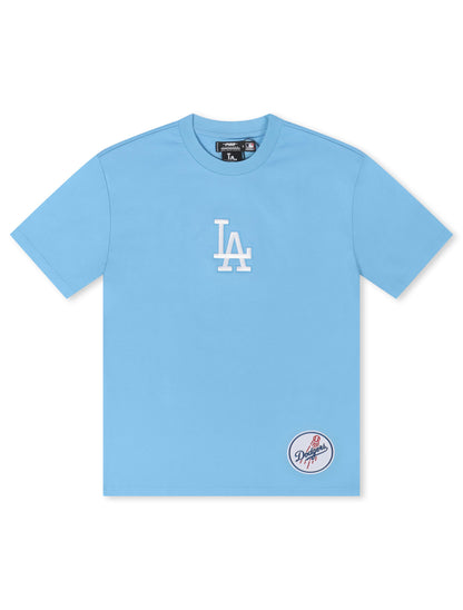 Pro Standard La Dodgers Wingspan Drop Shoulder Tee - University Blue by Denim Exchange