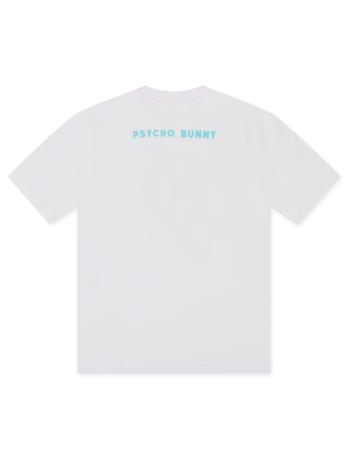 Psycho Bunny Wellington Graphic Tee - White by Denim Exchange