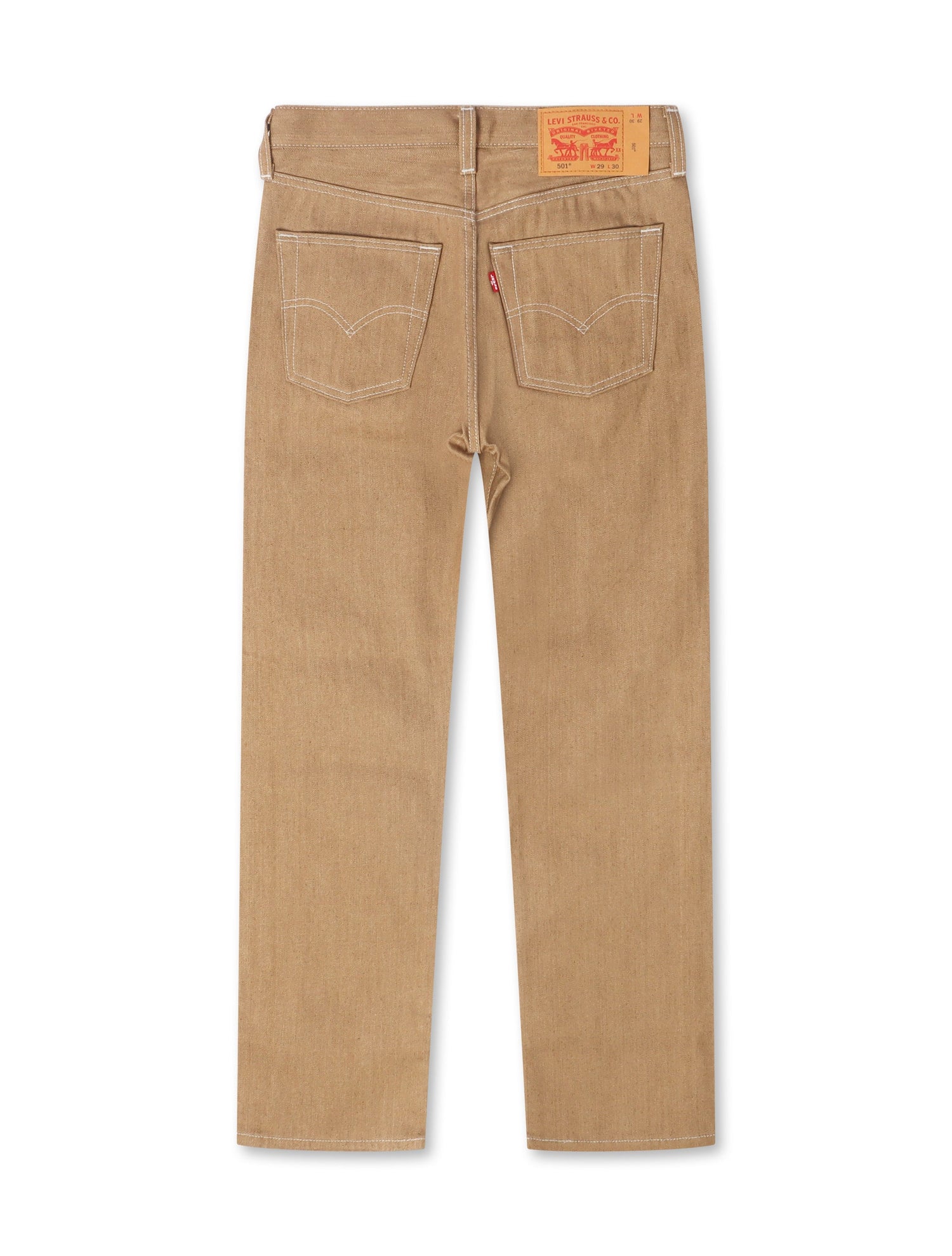Levis 501™ Original Shrink To Fit Jeans - Beige Rigid by Denim Exchange