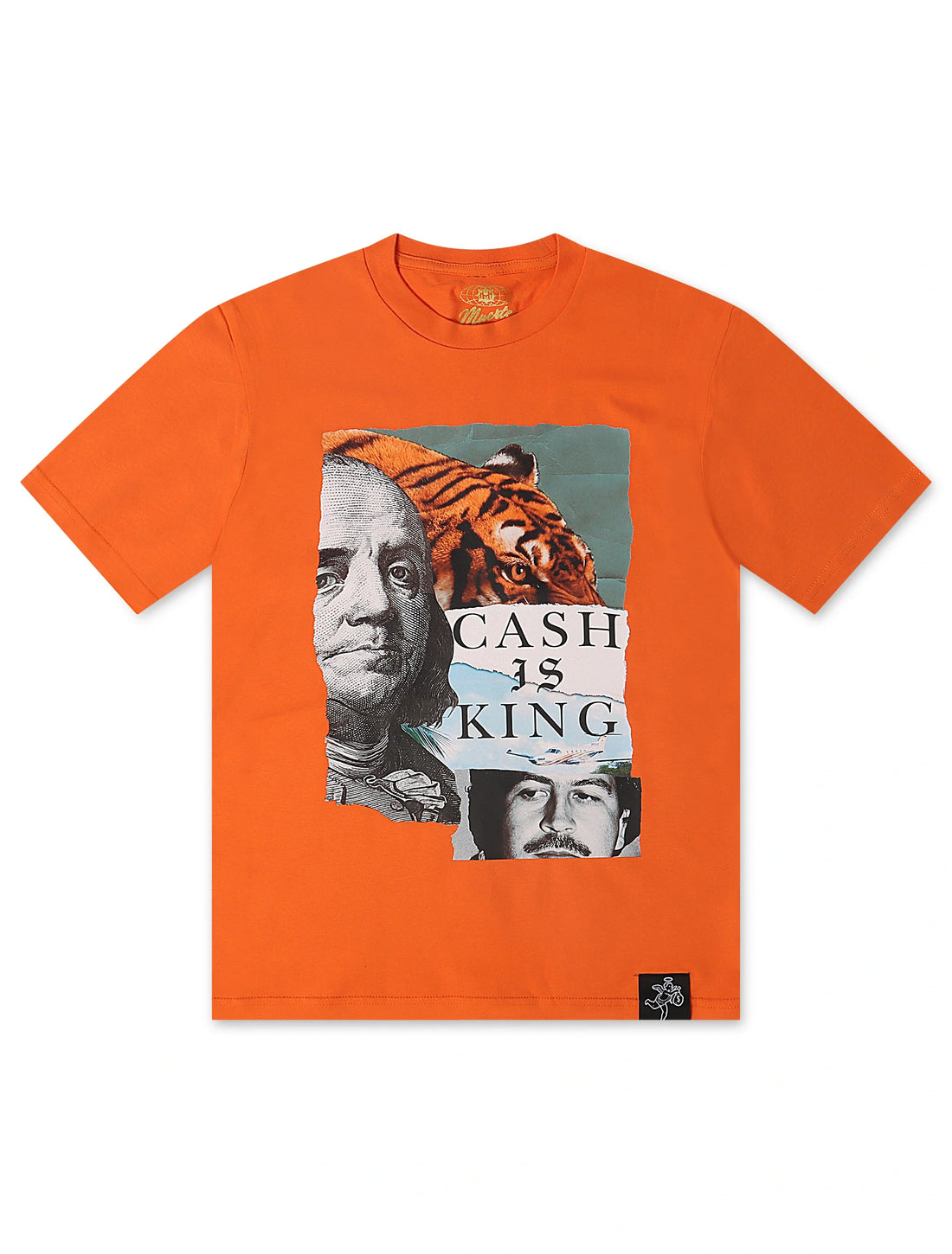 Hasta Muerte Cash is King Tee - Orange by Denim Exchange