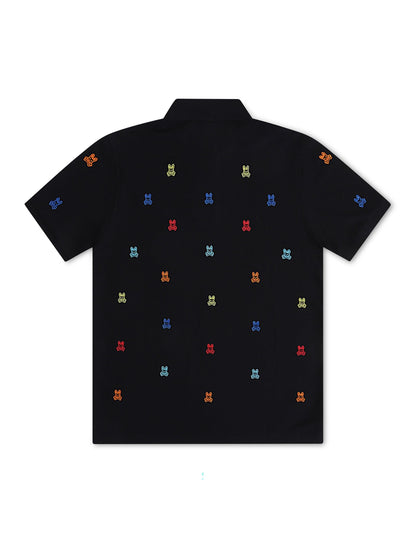 Psycho Bunny Bonham Pique Polo - Black by Denim Exchange