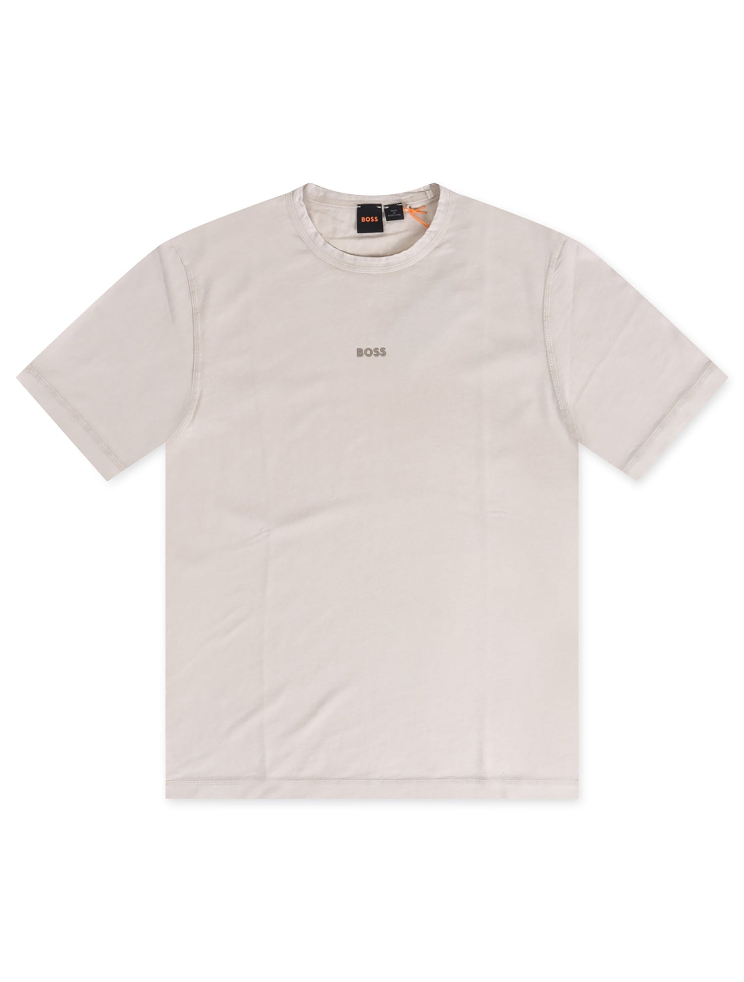 Hugo Orange Tokks Tee - Cream by Denim Exchange