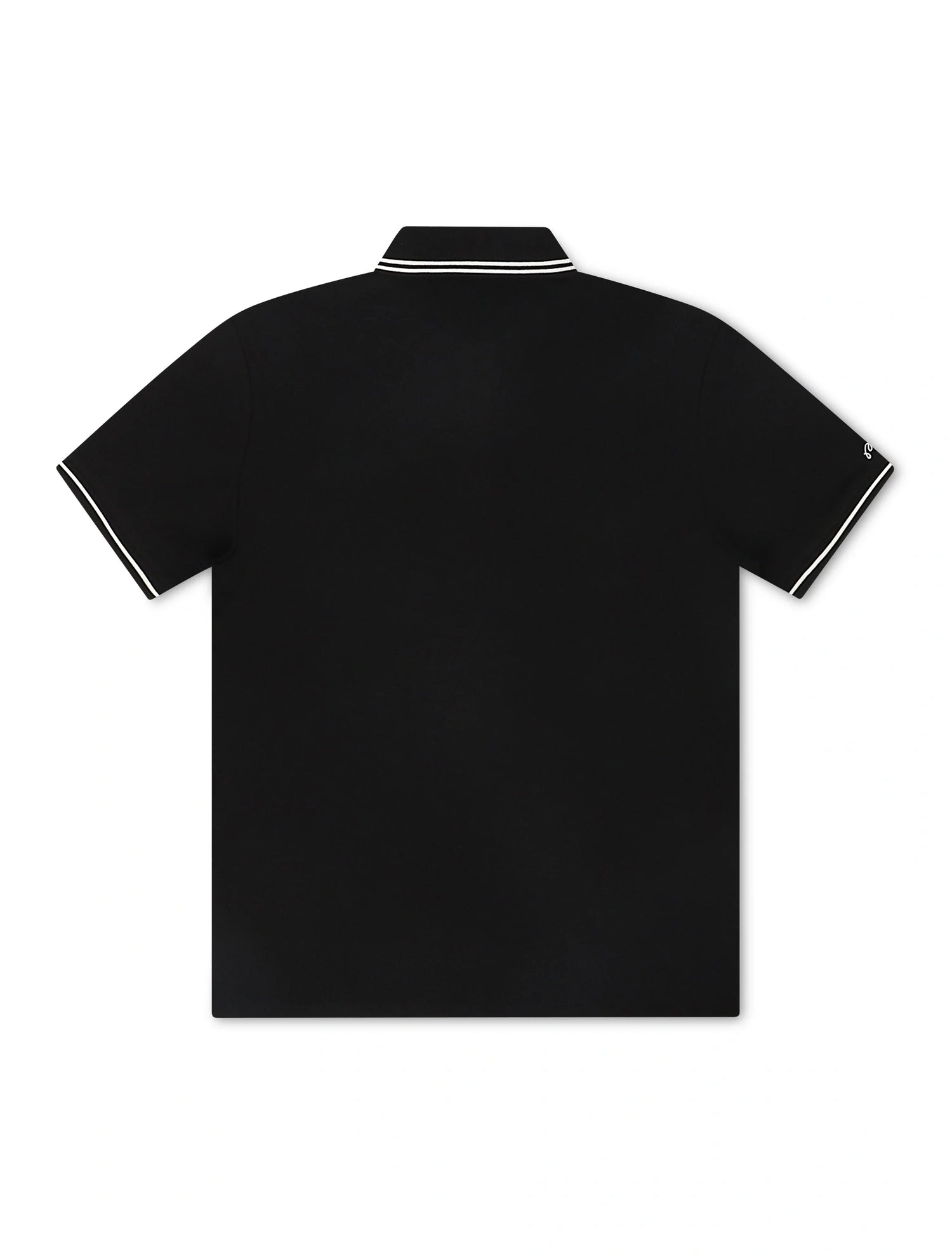 Malbon Fairway Applique Pique Polo - Black by Denim Exchange