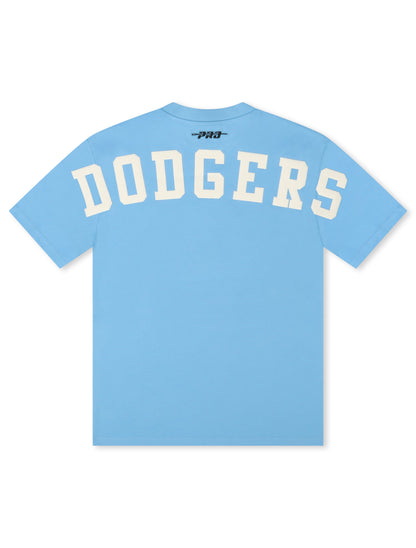 Pro Standard La Dodgers Wingspan Drop Shoulder Tee - University Blue by Denim Exchange