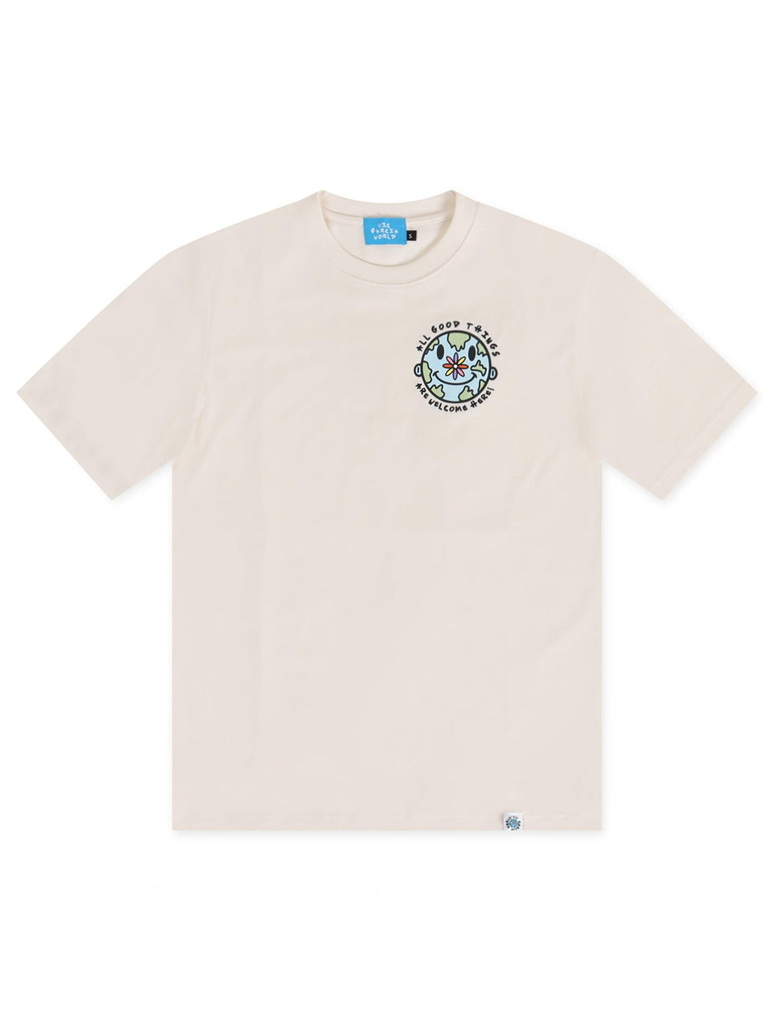 Vic Garcia World Love All Tee - Cream by Denim Exchange