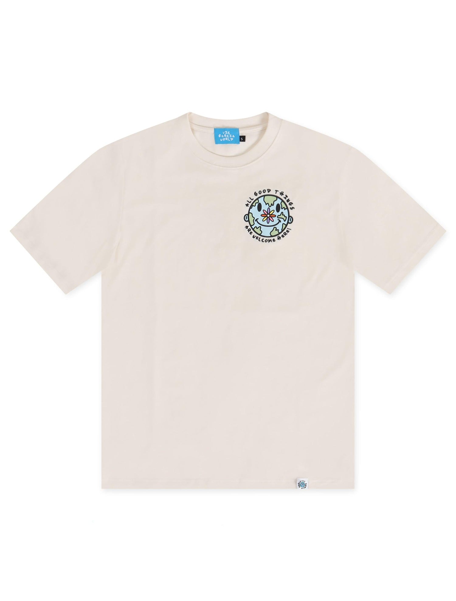 Vic Garcia World Love All Tee - Cream by Denim Exchange