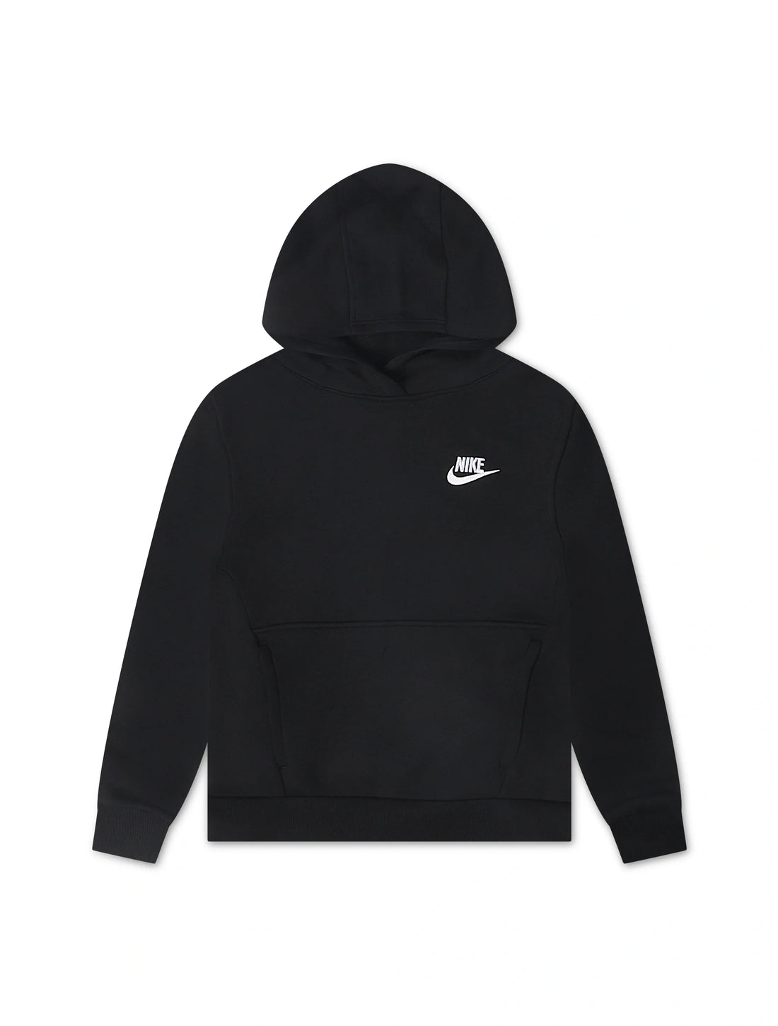 Nike Big Kids Sportswear Club Hoodie - Fleece Black/White by Denim Exchange