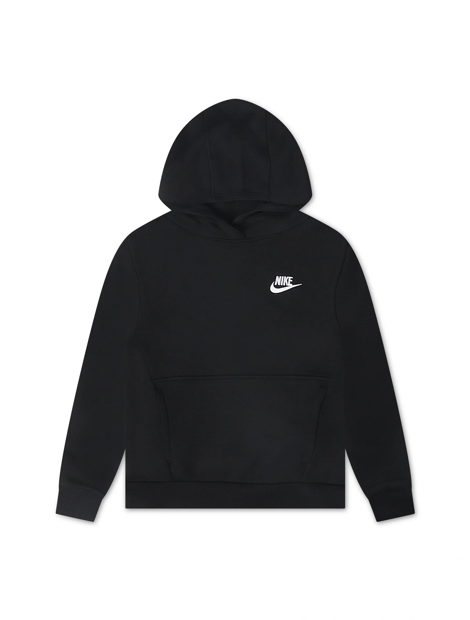 Nike Big Kids Sportswear Club Hoodie - Fleece Black/White by Denim Exchange