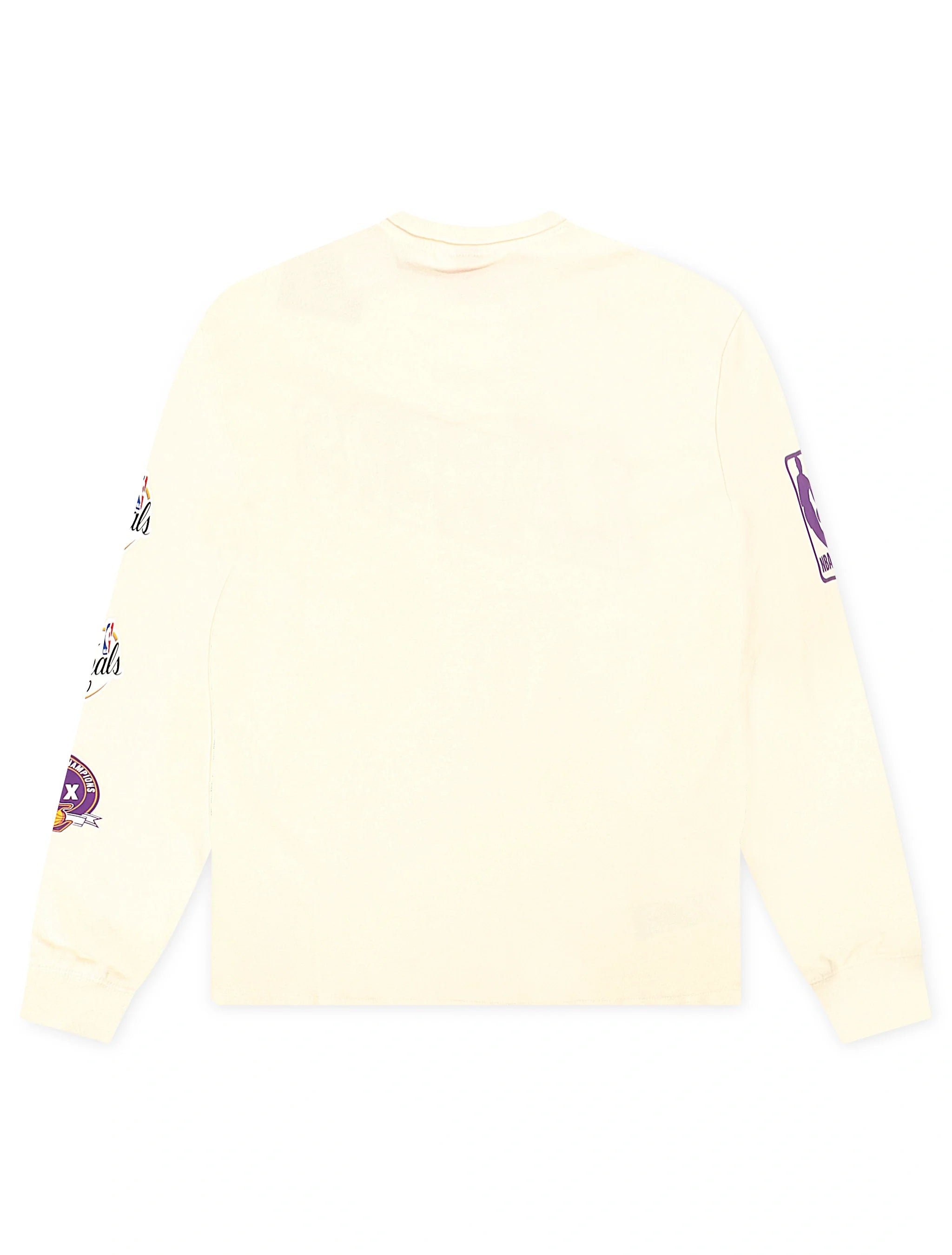 Mitchell &amp; Ness Lakers Long Sleeve - Cream by Denim Exchange