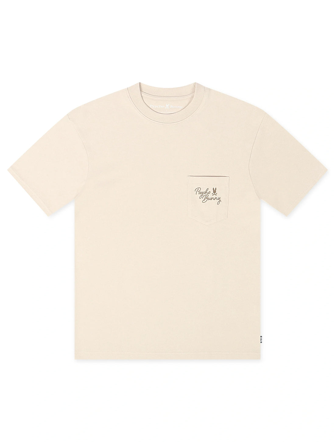 Psycho Bunny Desert Relaxed Pocket Tee - Natural Linen by Denim Exchange