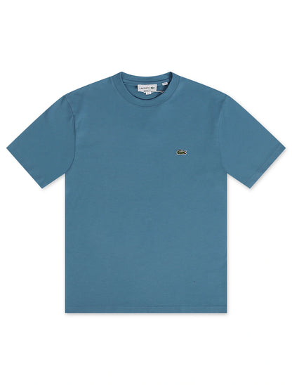 Lacoste Mens Cotton Tee - Blue by Denim Exchange