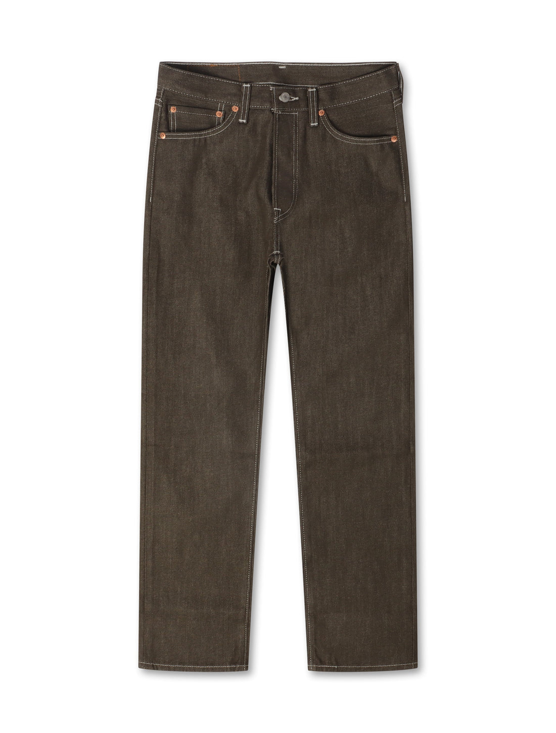 Levis 501™ Original Shrink To Fit Jeans - Dark Brown Rigid by Denim Exchange