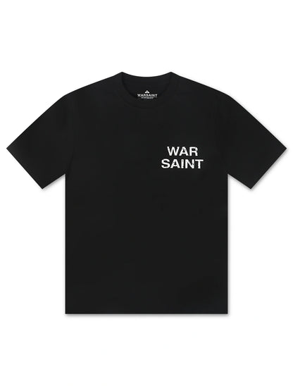 Warsaint LA Script Tee - Black/White by Denim Exchange