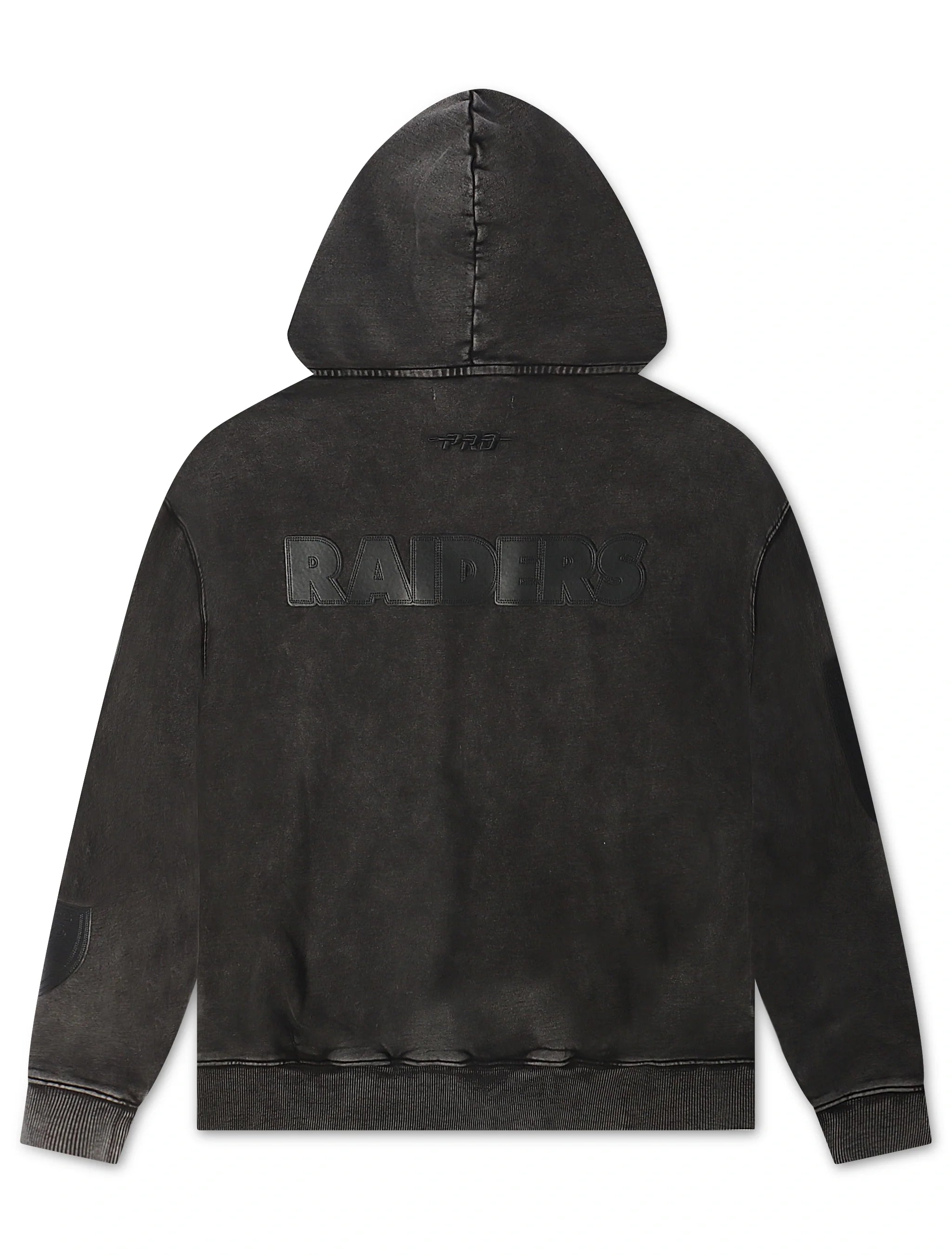 Pro Standard Raiders All Over Logo Hoodie - Washed Black by Denim Exchange