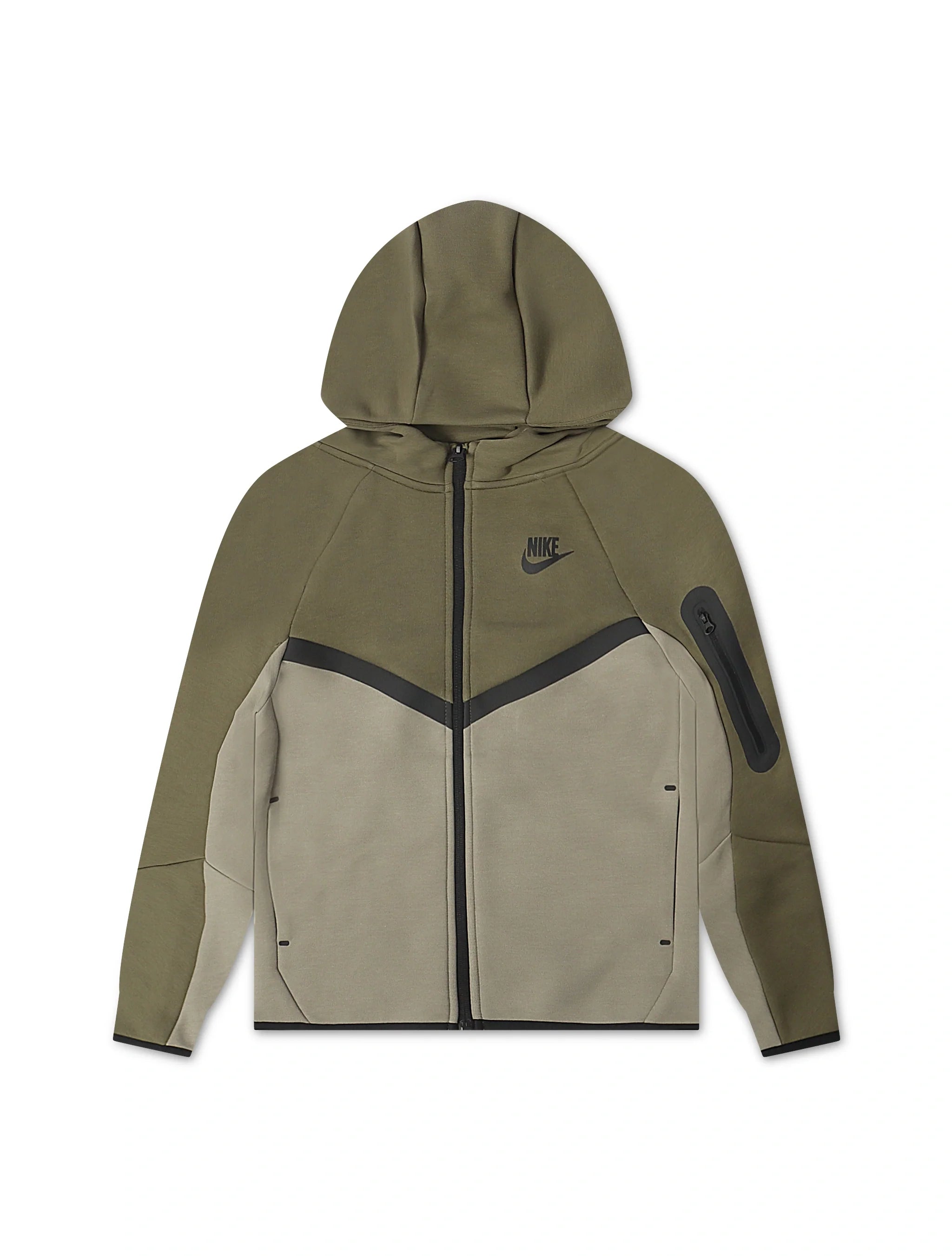 Nike Big Kids Sportswear Tech Fleece Jacket - Medium Olive by Denim Exchange