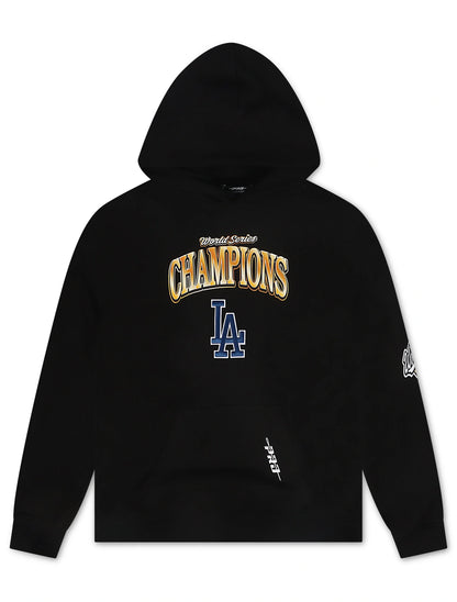 Pro Standard Dodgers World Series Champions Hoodie - Black by Denim Exchange