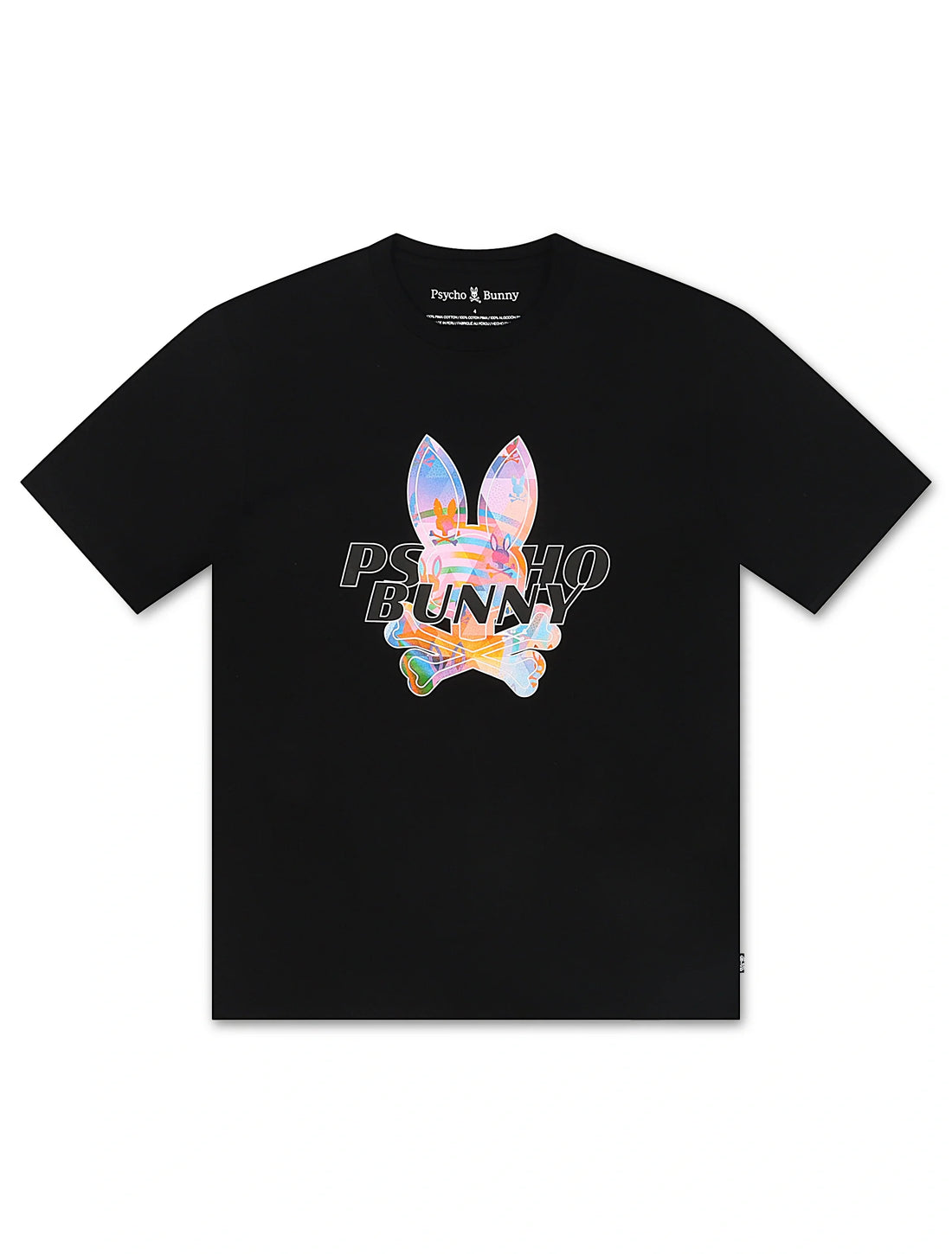 Psycho Bunny Milos Graphic Tee - Black by Denim Exchange