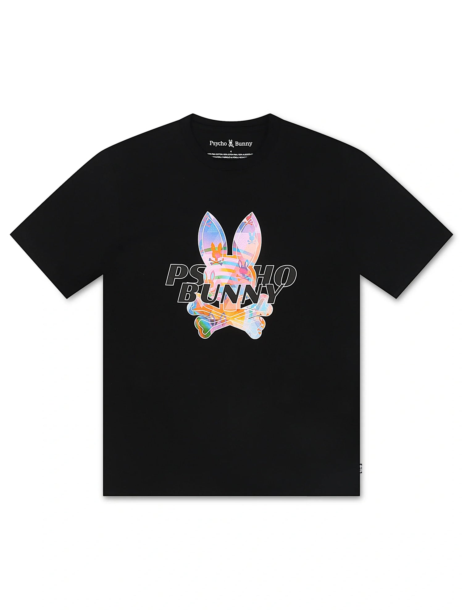 Psycho Bunny Milos Graphic Tee - Black by Denim Exchange