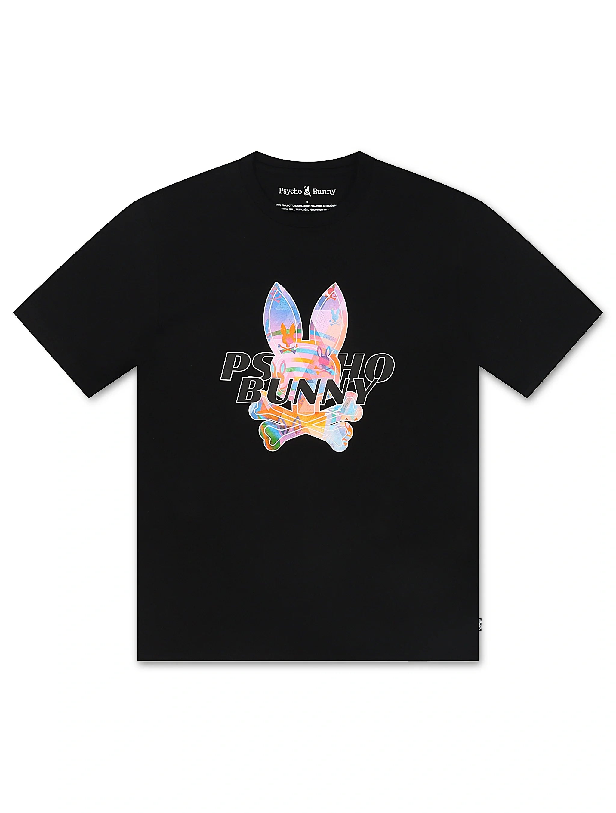 Psycho Bunny Milos Graphic Tee - Black by Denim Exchange