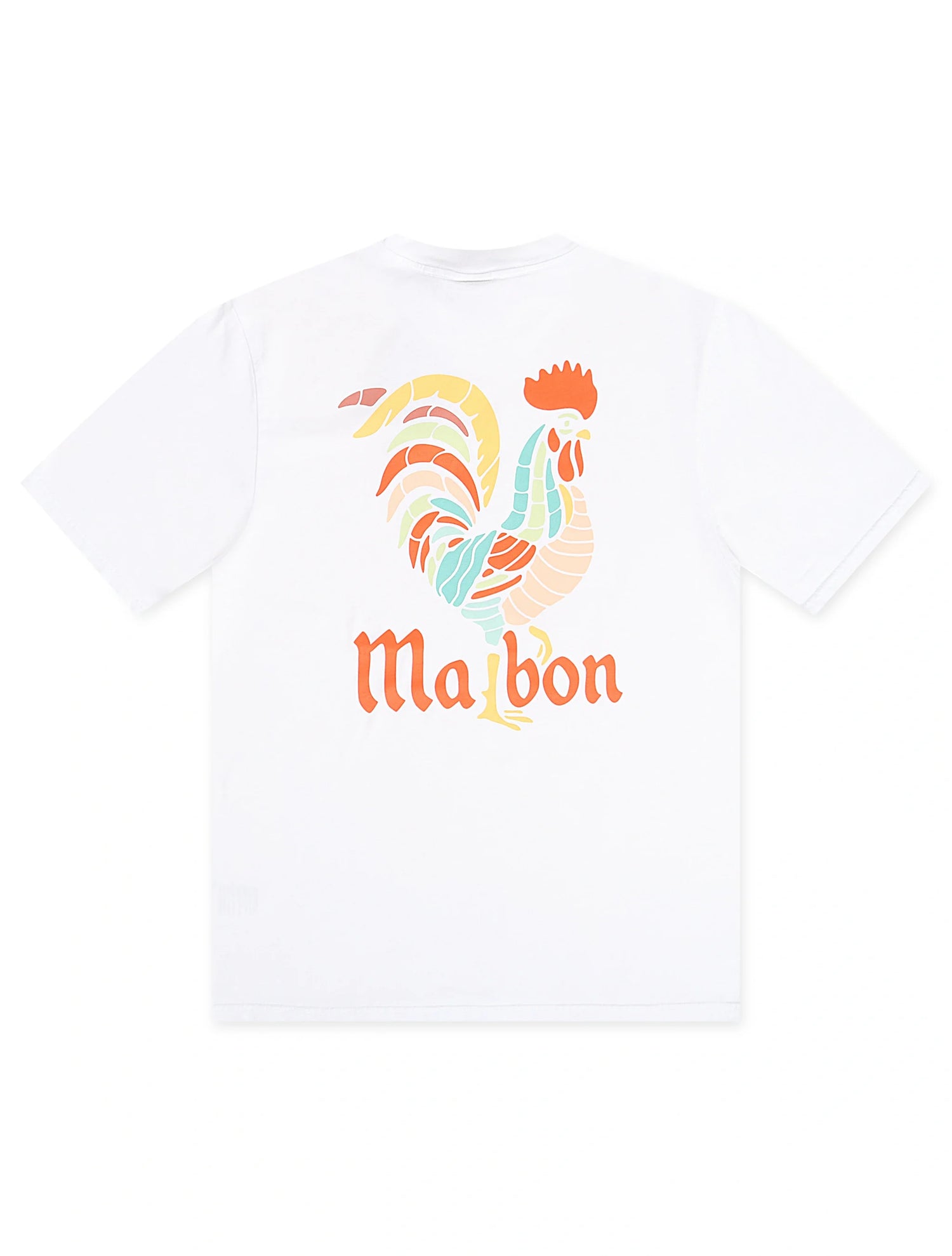 Malbon Bermuda Rooster Tee - White by Denim Exchange