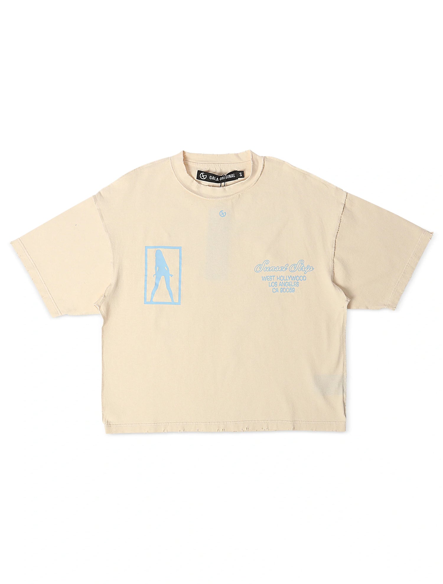 Gala Original Fantasy Cropped Tee - Cream by Denim Exchange