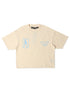Gala Original Fantasy Cropped Tee - Cream by Denim Exchange