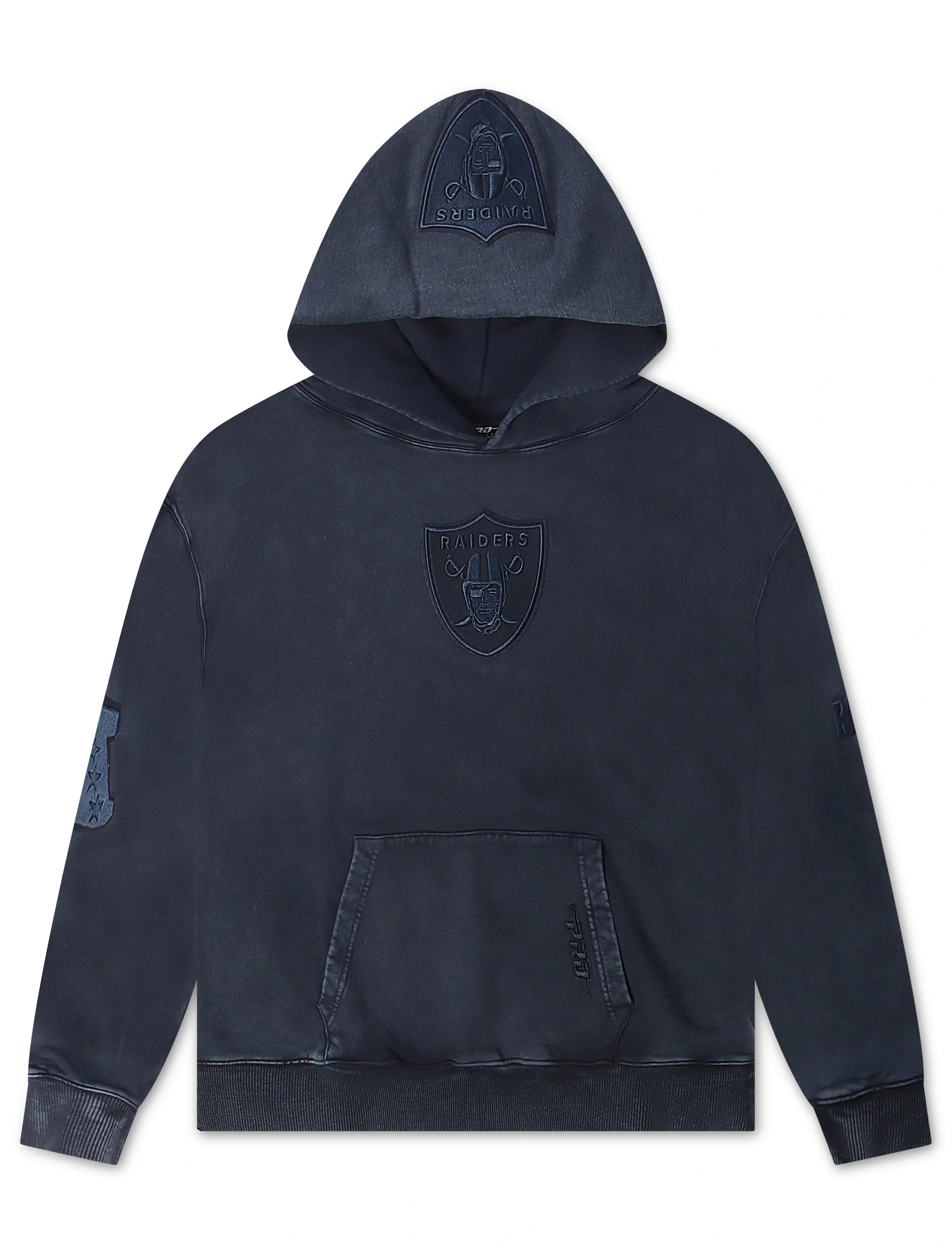 Pro Standard Raiders Washed Enzyme Drop Shoulder Hoodie - Navy by Denim Exchange