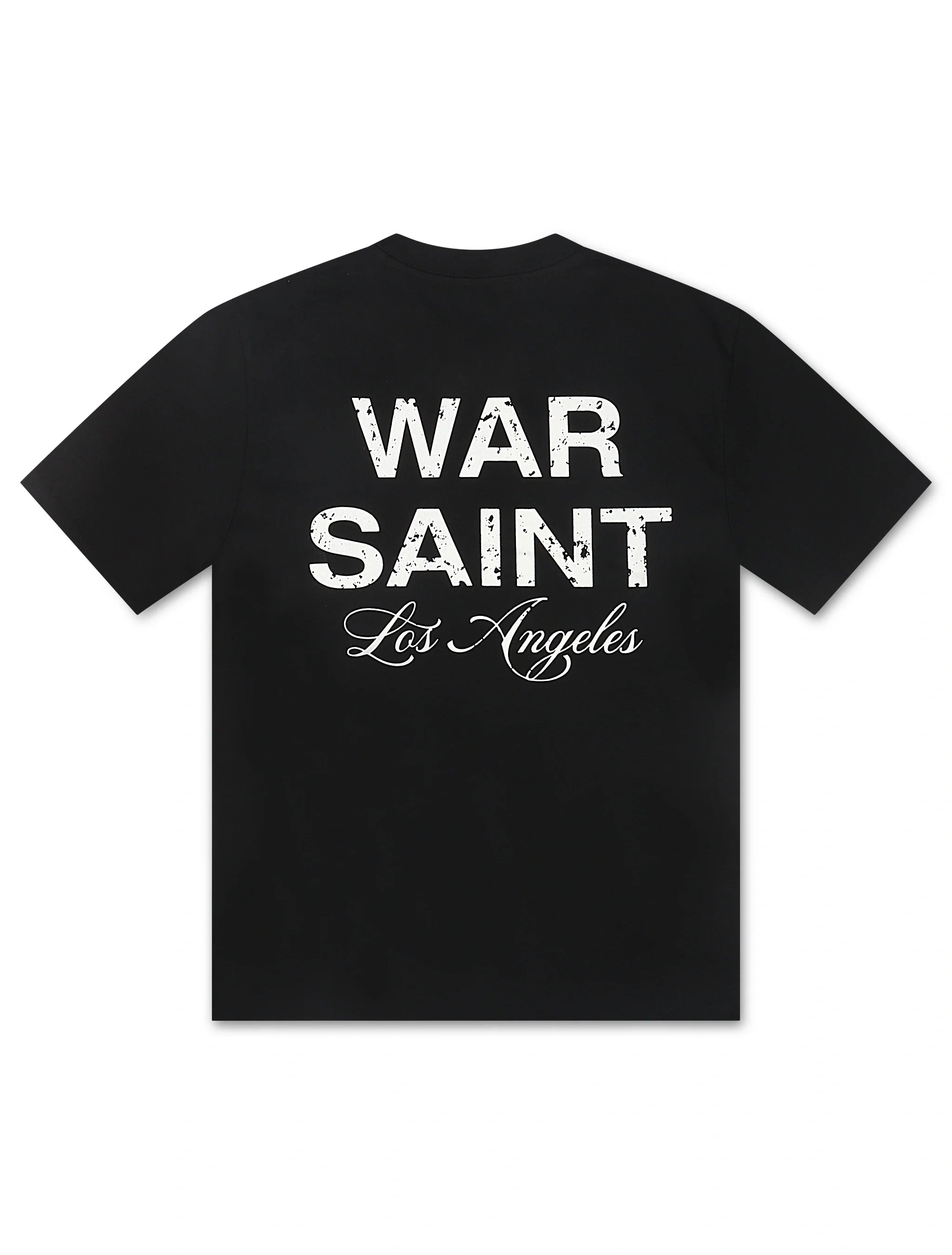 Warsaint LA Script Tee - Black/White by Denim Exchange