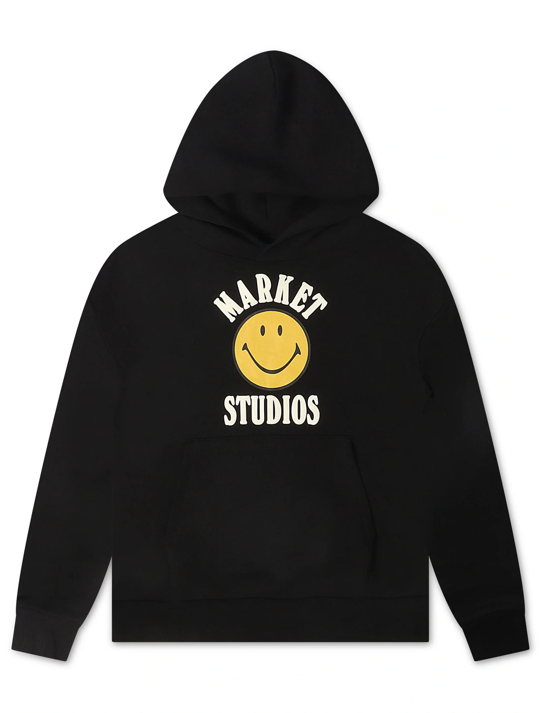 Market Smiley Lockup Hoodie - Black by Denim Exchange
