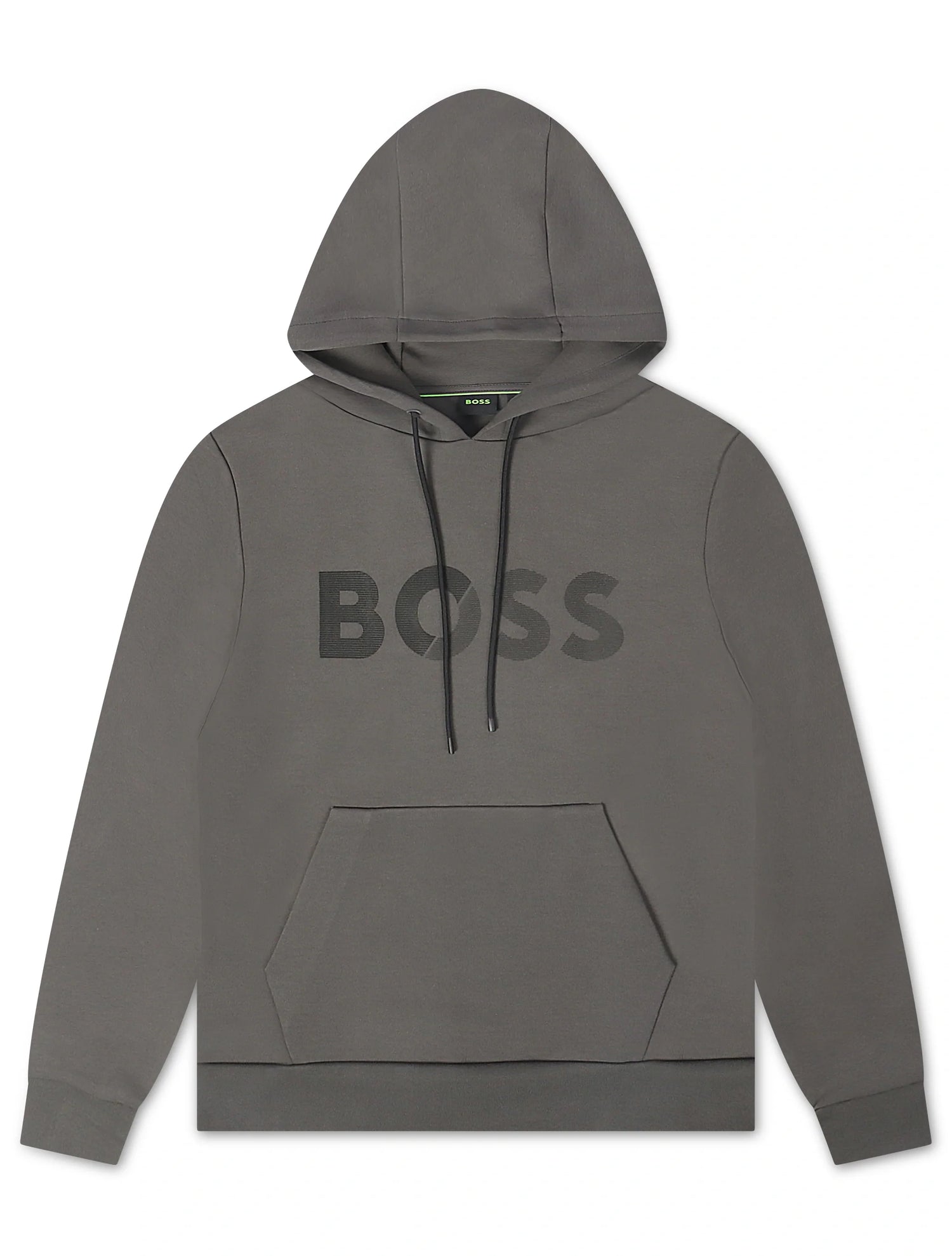 Boss Soody Tape Logo Hoodie - Gray by Denim Exchange