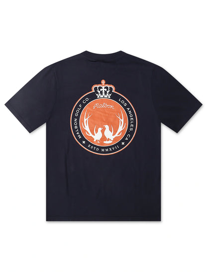 Malbon Oakwood Tee - Navy by Denim Exchange