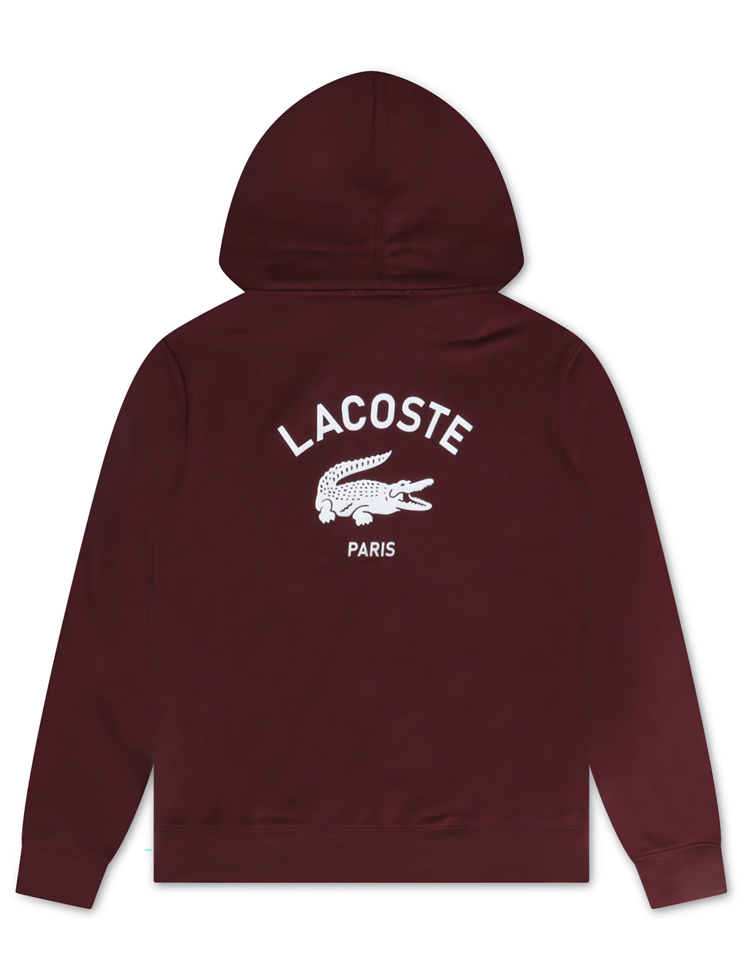 Lacoste Logo Hoodie - Burgundy by Denim Exchange