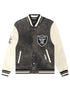 Pro Standard Raiders Rebel Athletics Jacket - Charcoal/Cream by Denim Exchange