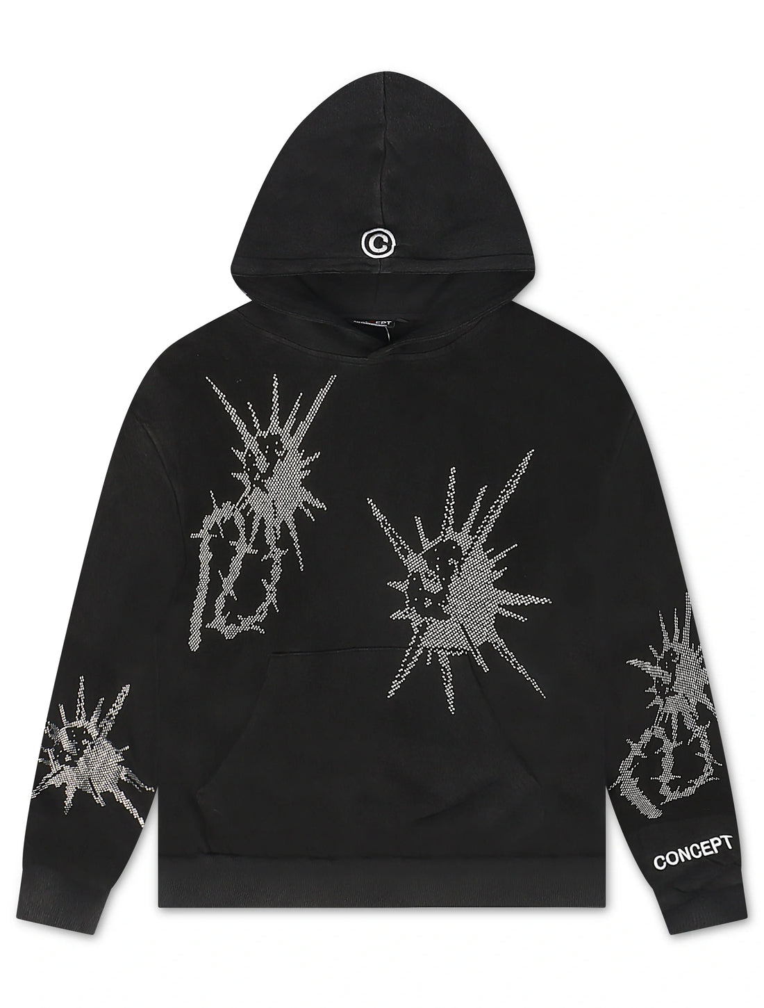 Concept LA Flail Hoodie - Black Washed by Denim Exchange