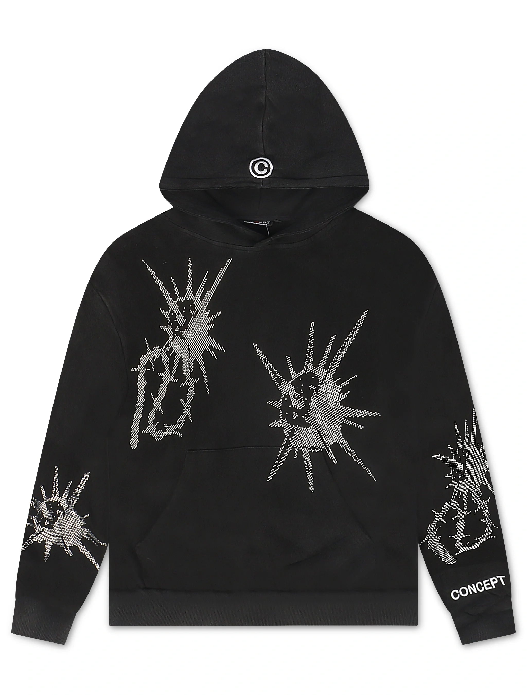 Concept LA Flail Hoodie - Black Washed by Denim Exchange