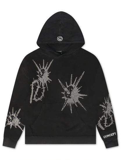 Concept LA Flail Hoodie - Black Washed by Denim Exchange