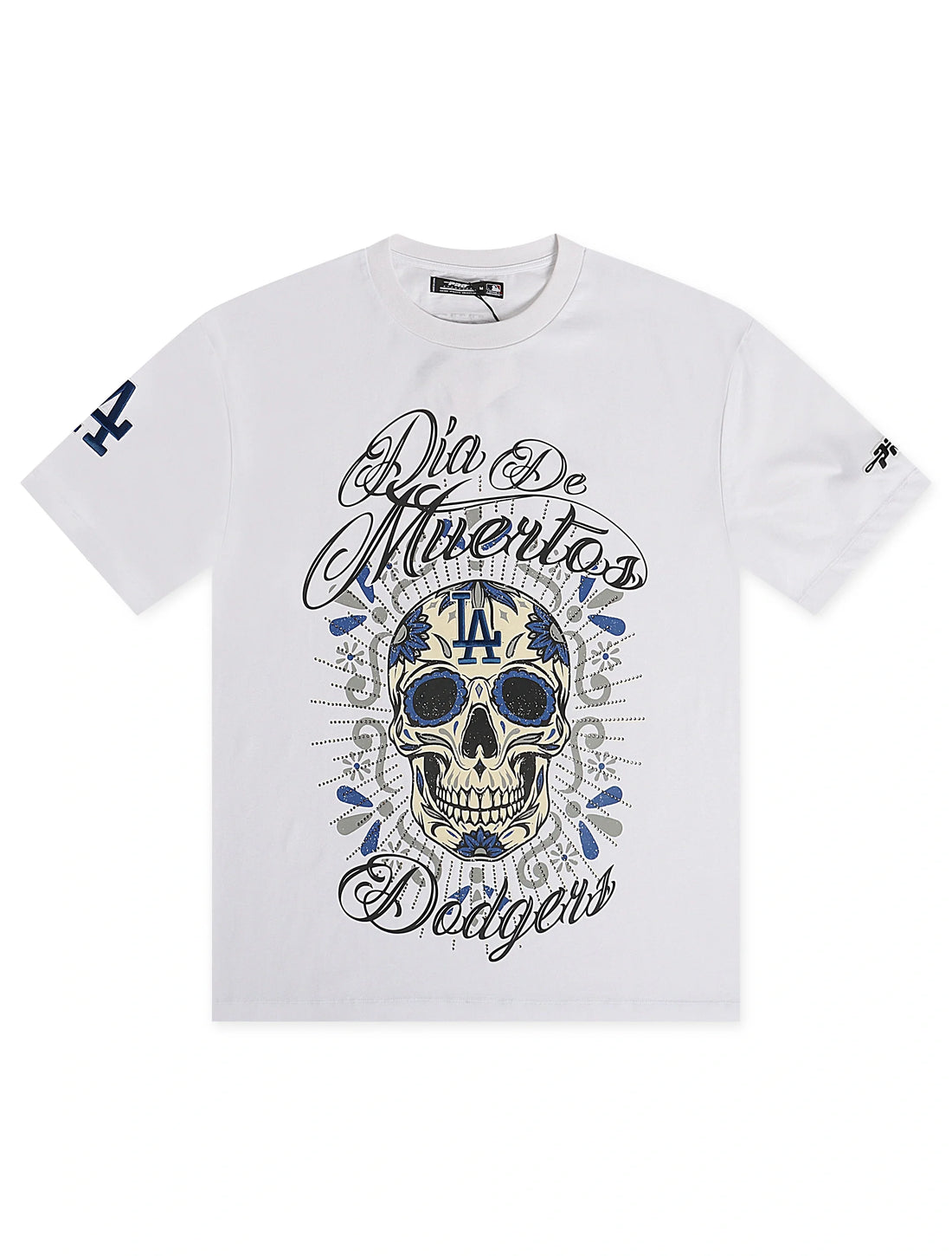 Pro Standard Dodgers Dia De Los Muertos Tee - White by Denim Exchange