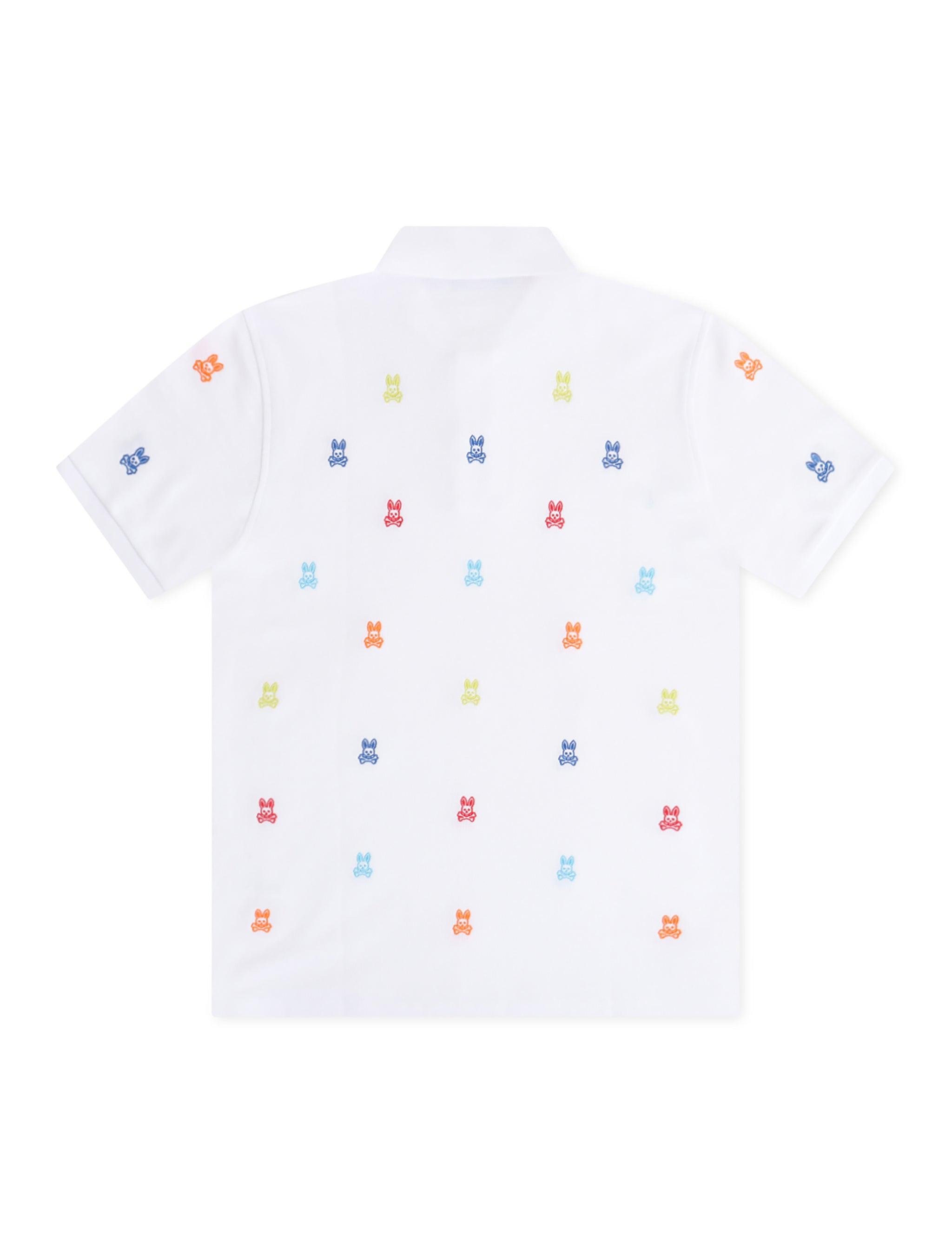 Psycho Bunny Bonham Pique Polo - White by Denim Exchange