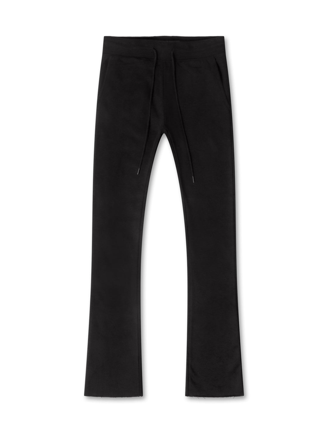 Jordan Craig Uptown Fleece Stacked Sweatpants - Black by Denim Exchange