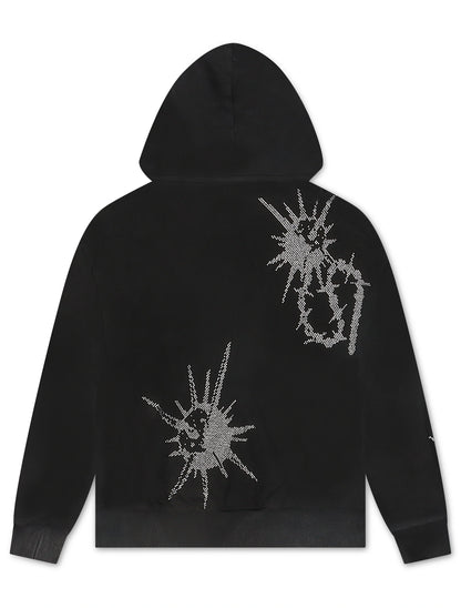 Concept LA Flail Hoodie - Black Washed by Denim Exchange