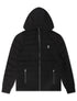 Psycho Bunny Mens Humphrey Hooded Puffer Jacket - Black by Denim Exchange