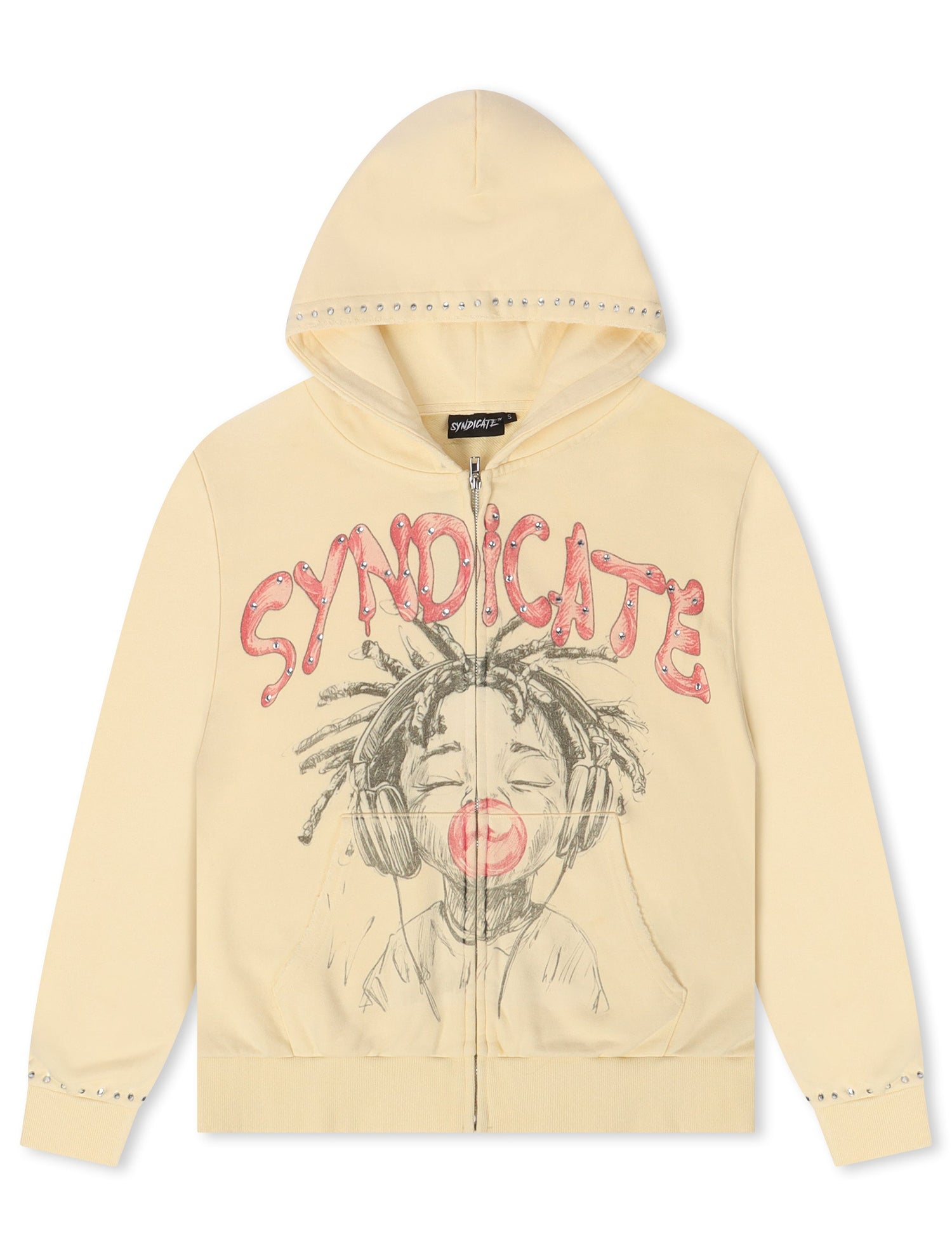 The Syndicate Youth Hoodie - Cream Wash by Denim Exchange