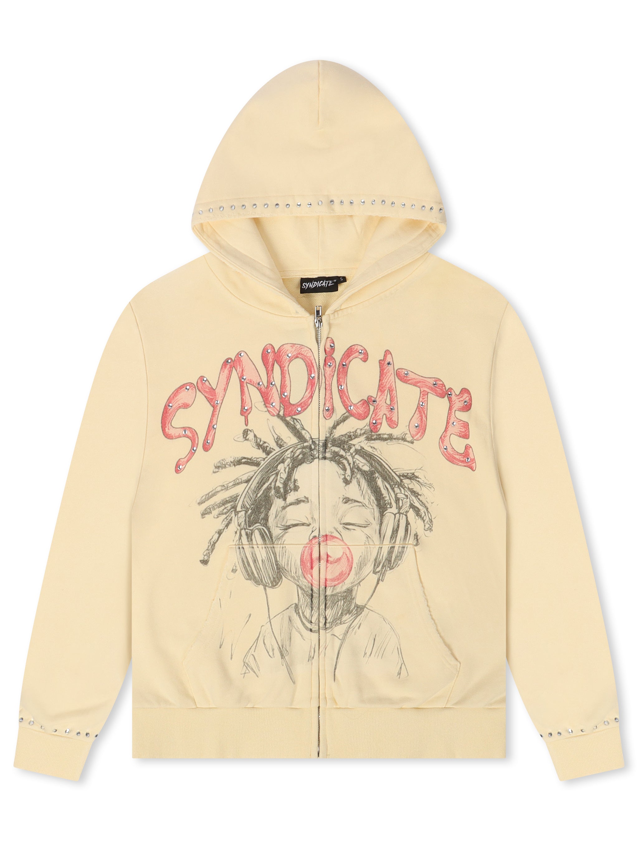 The Syndicate Youth Hoodie - Cream Wash by Denim Exchange