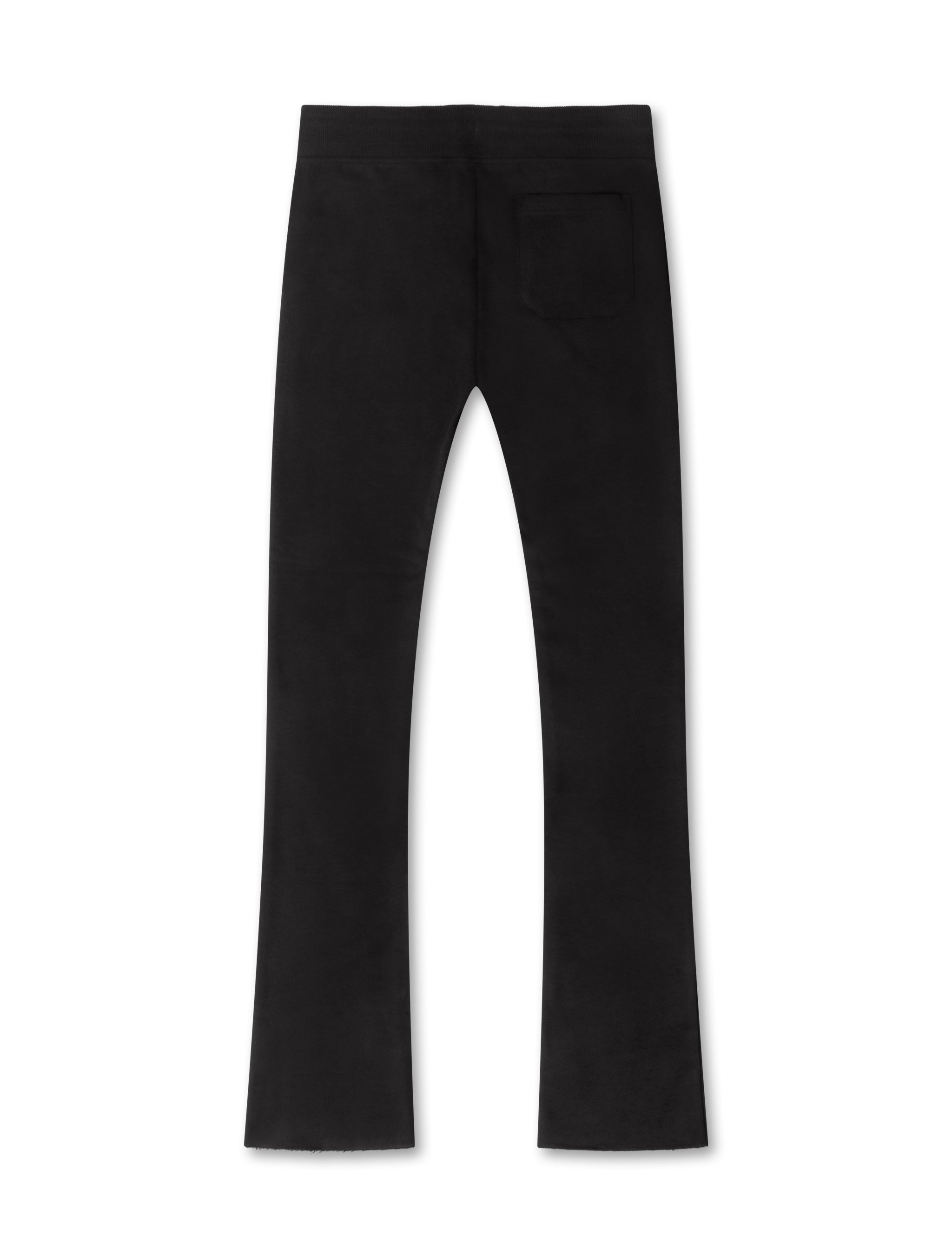 Jordan Craig Uptown Fleece Stacked Sweatpants - Black by Denim Exchange