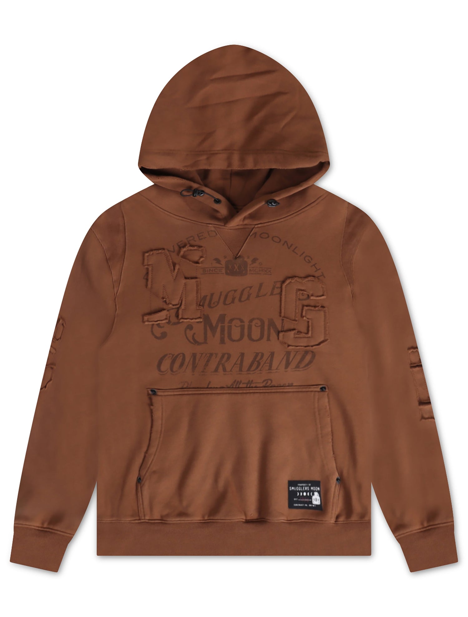 Smugglers Moon Woven Hoodie - Brown by Denim Exchange