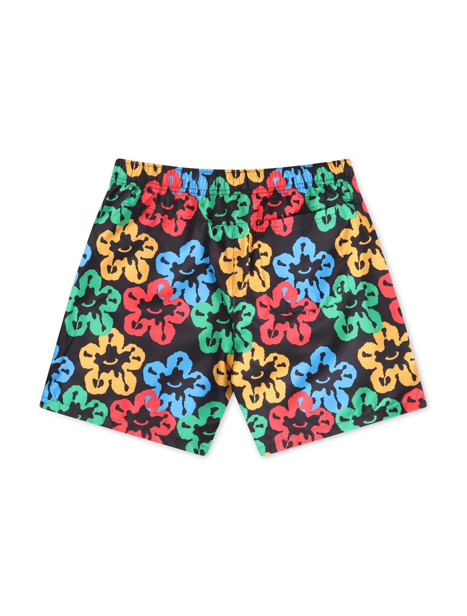 Roku Studio Olympic Tear Drip Nylon Shorts - Black/Multi by Denim Exchange