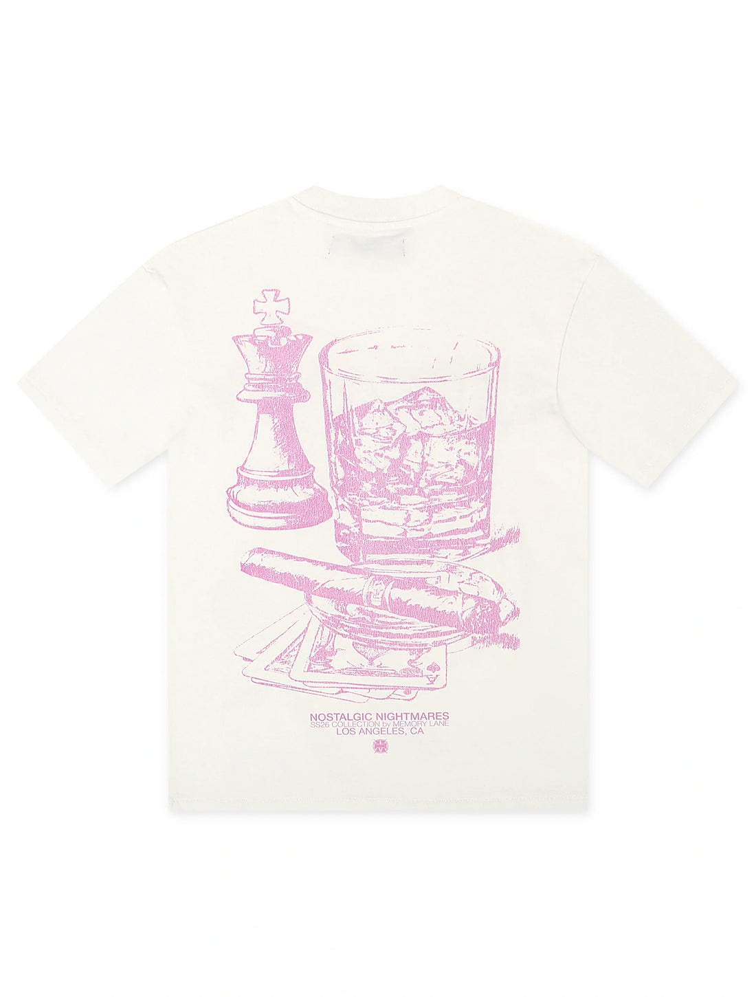Memory Lane Studded Tee - White by Denim Exchange