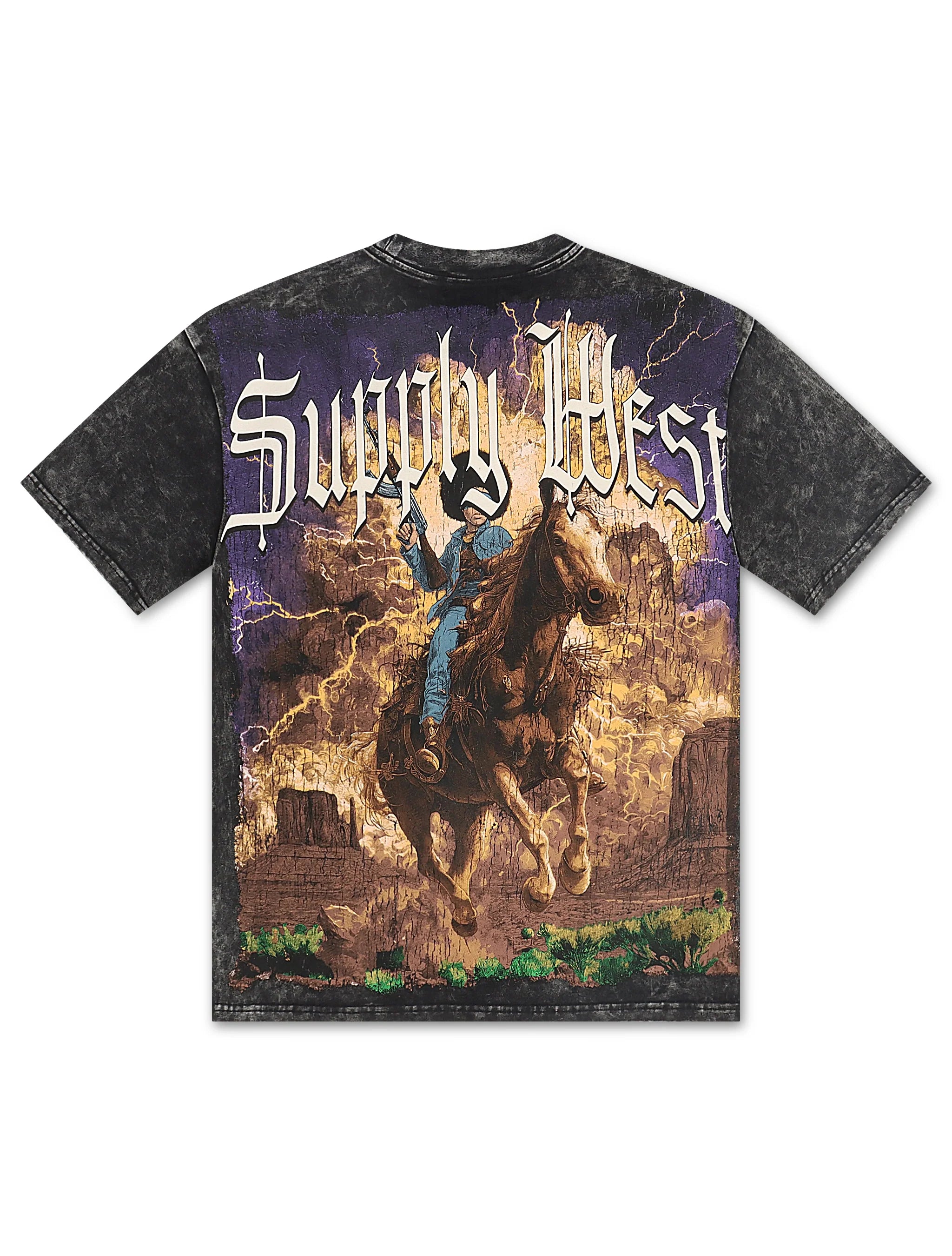 Supply West By Any Means Tee - Black by Denim Exchange